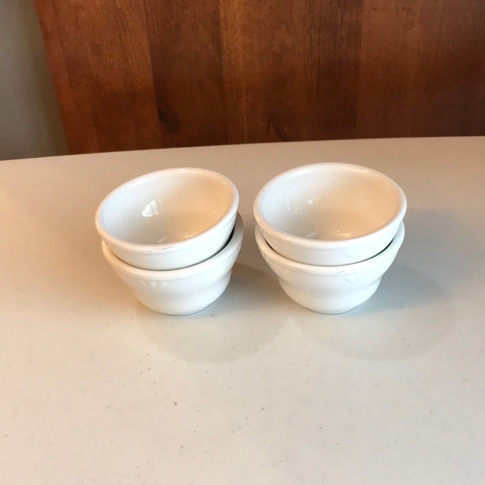 Set of 4 Syscoware Restaurant Ware Fine Porcelain 4” Individual Serving